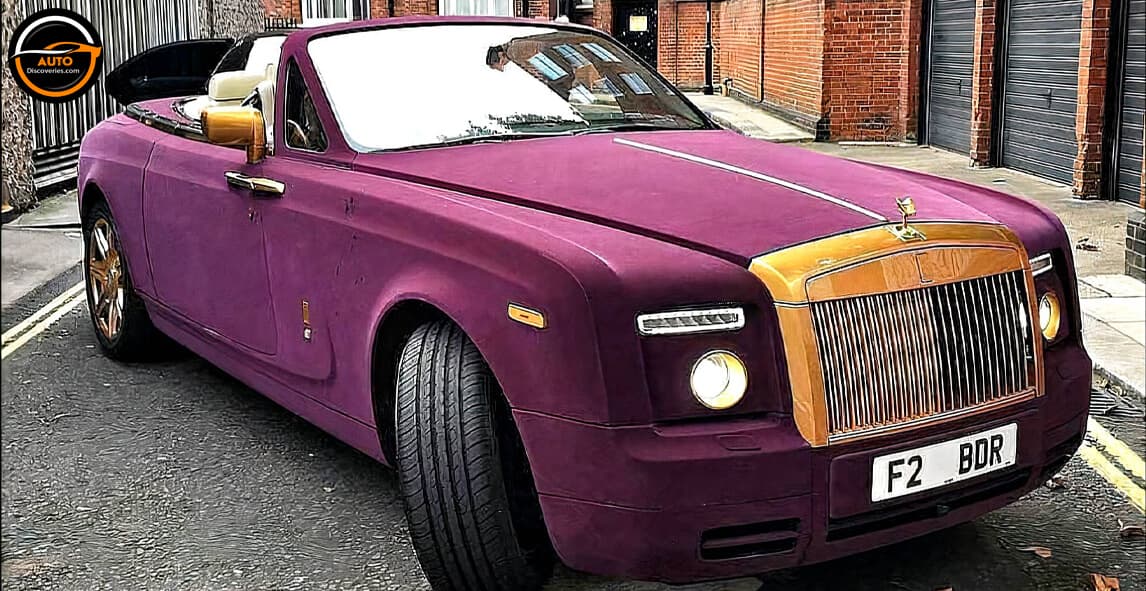 Purple Velvet And Gold Rolls Royce!