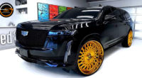 Cadillac Escalade On Custom Forgiato Wheels Gold Finish