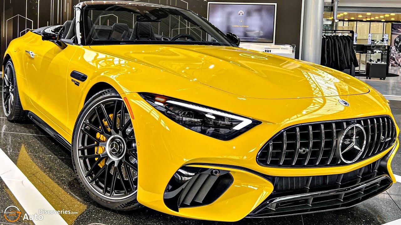 2022 Mercedes-AMG SL63 V8 Yellow & Black, Elegant