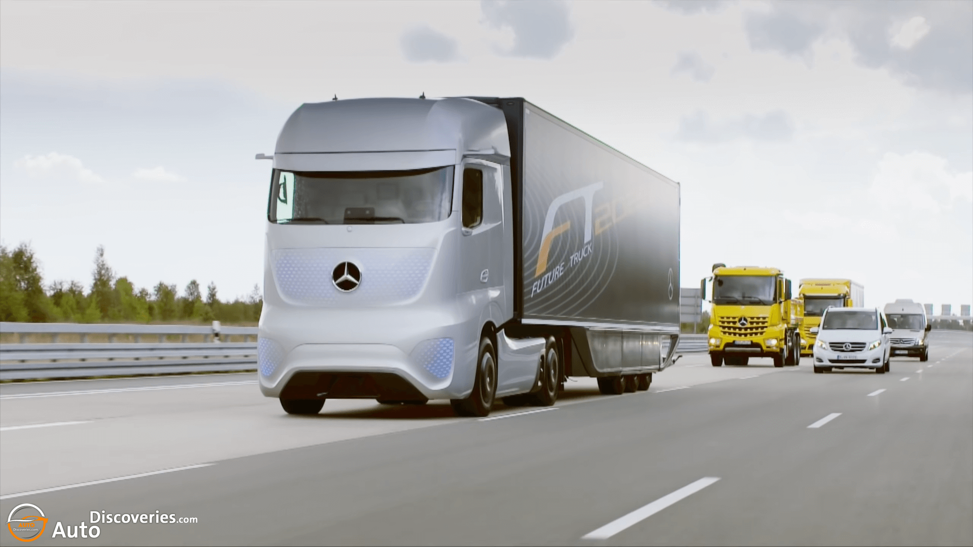 2025 Mercedes Self Driving Truck Driving Itself - Mercedes Future Truck