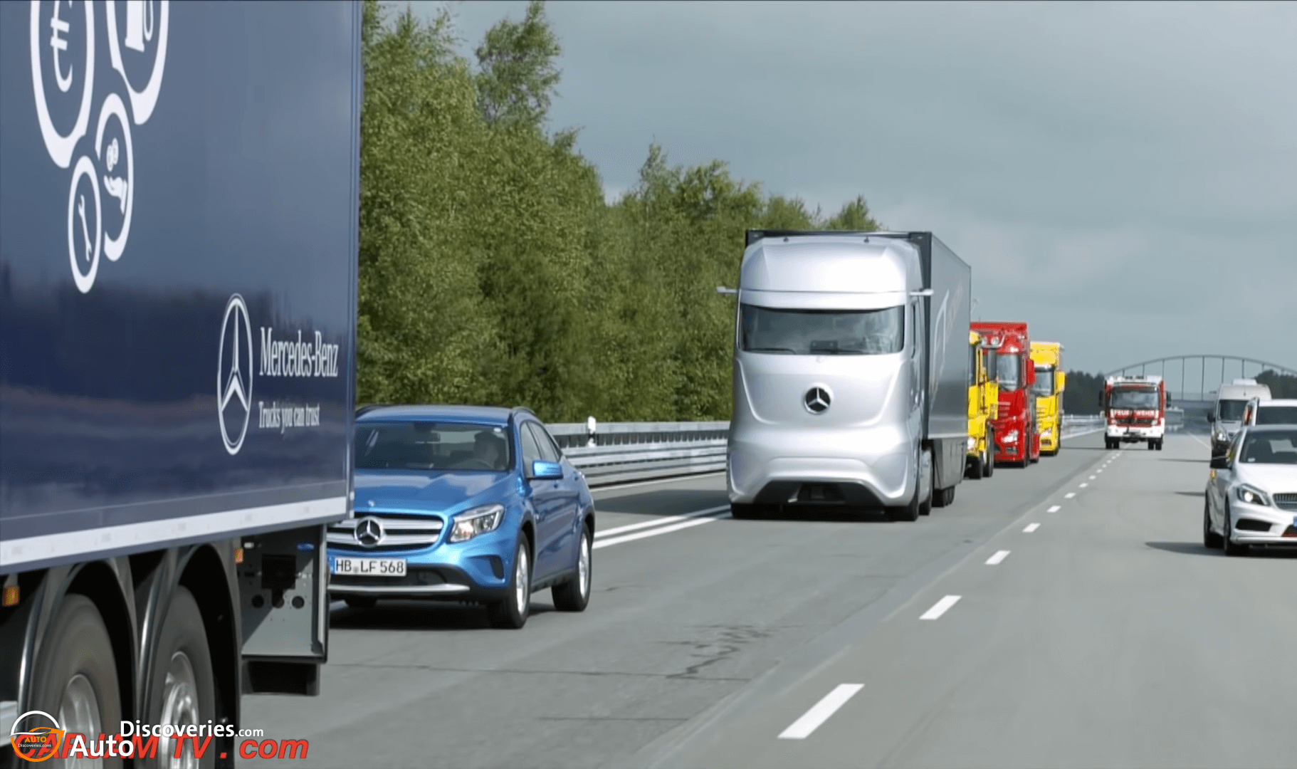 2025 Mercedes Self Driving Truck Driving Itself - Mercedes Future Truck