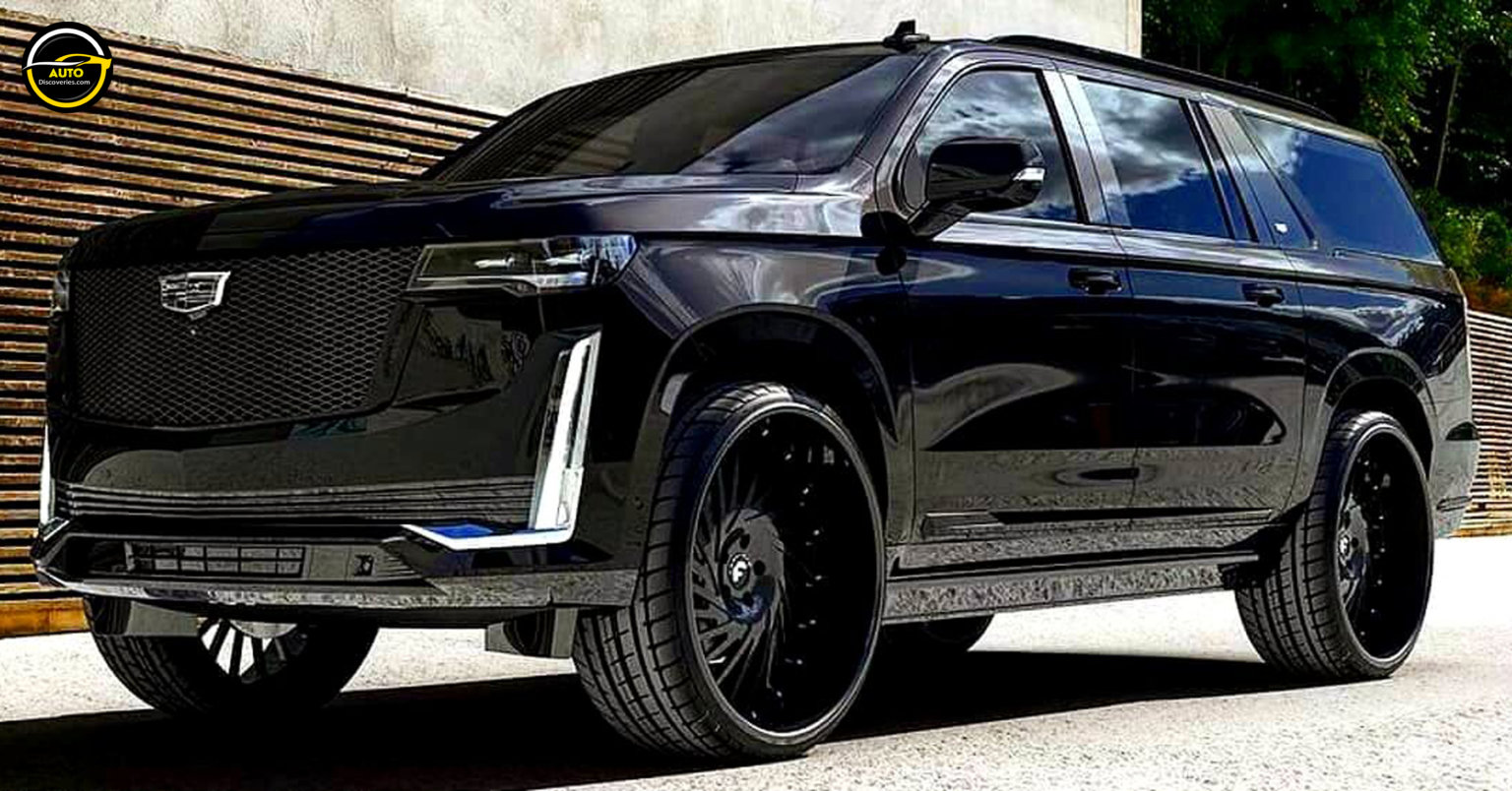 Tinted Cadillac Escalade On Black Wheels Auto Discoveries