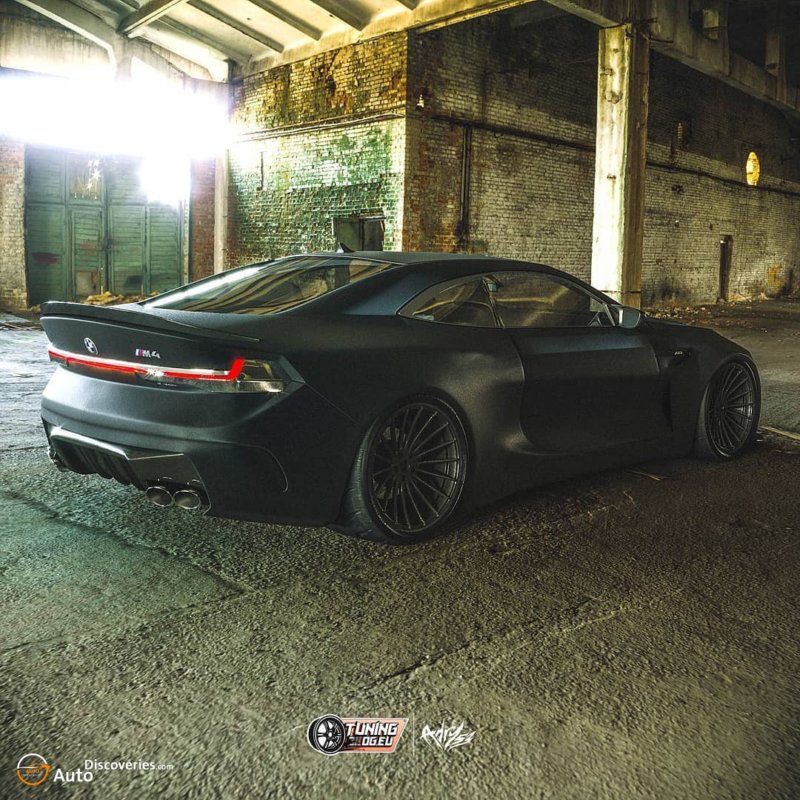 2024 Full Matte Black BMW M4 Fully Designed By Timothy Adry Emmanuel