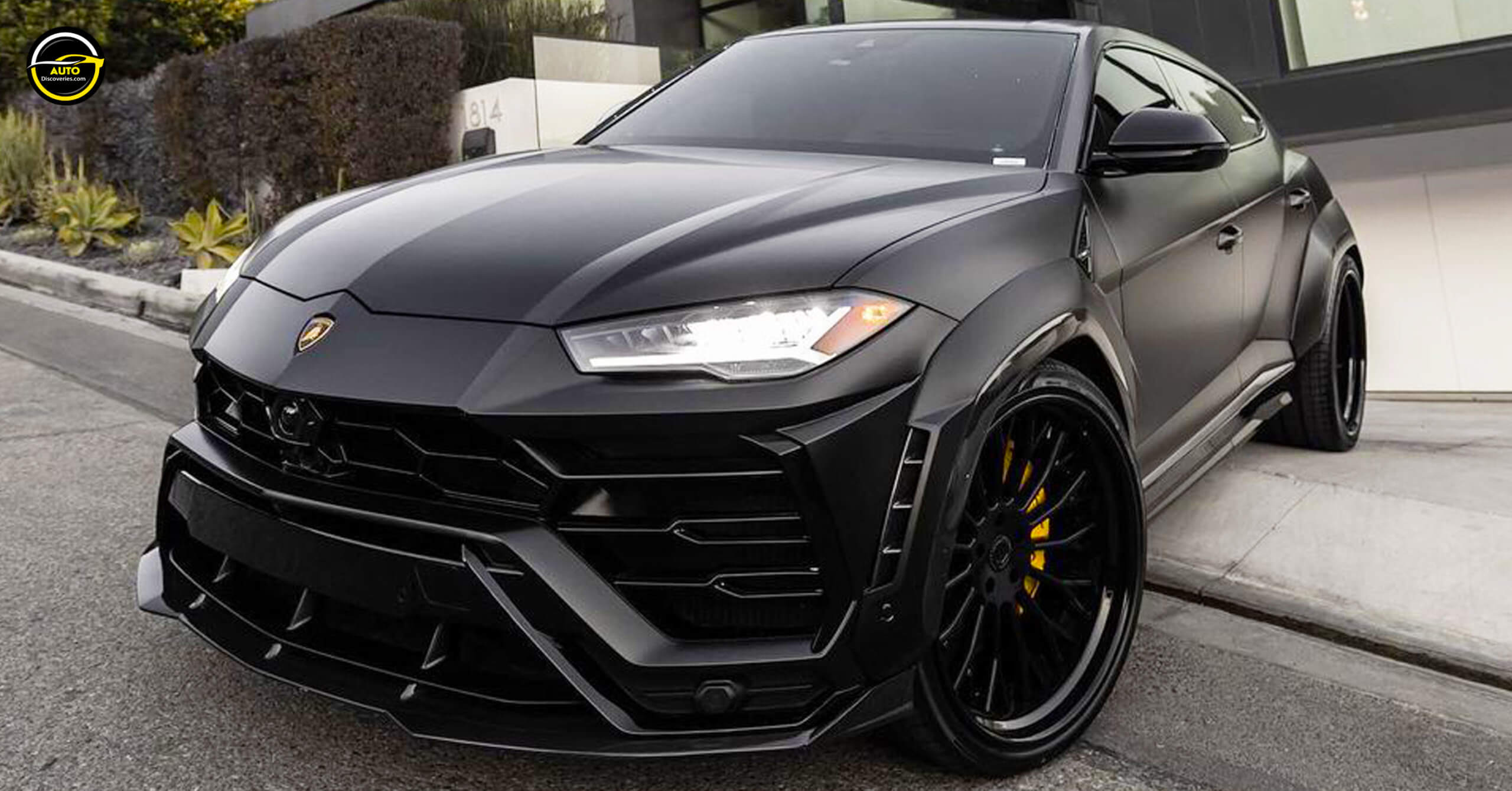 Lamborghini Urus Widebody Kit Wrapped In Satin Black BEAST