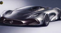 The Mercedes Hybrid Supercar Concept Has An Innovative Design And A Transparent Glass Roof
