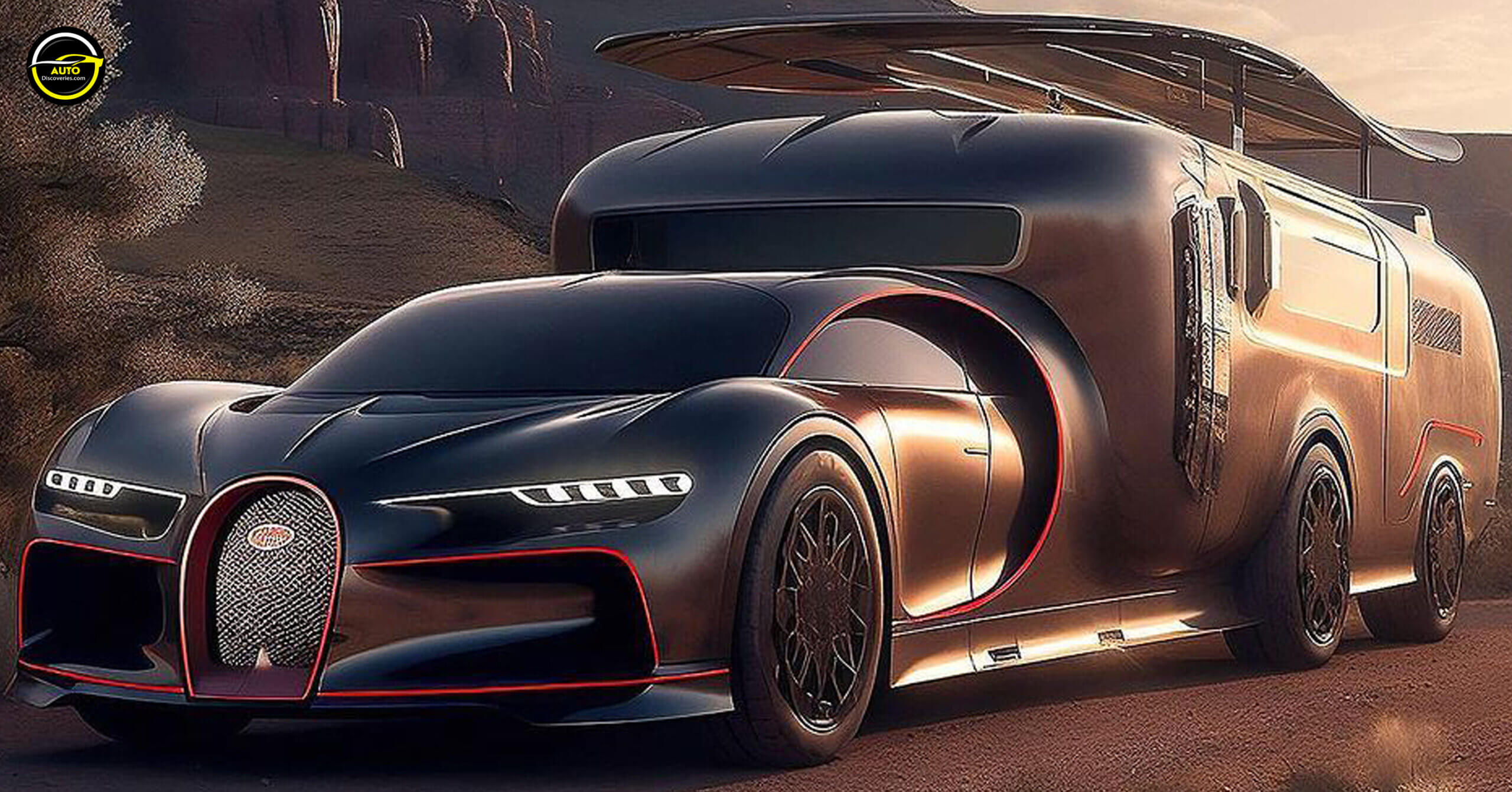 Futuristic Bugatti RV Camper Van Concept by Coldstar Art - Auto Discoveries