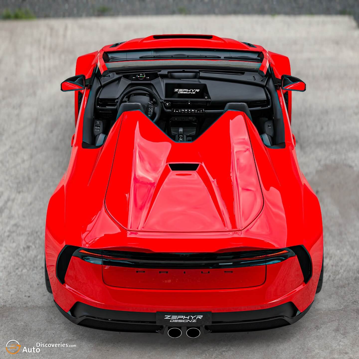 2025 Toyota Prius Supercar Roadster Concept by Zephyr Designz